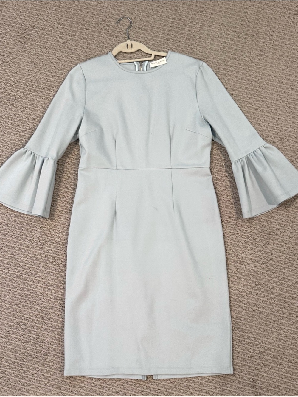 Rachel Parcell Light Blue Bell-Sleeve Sheath Dress